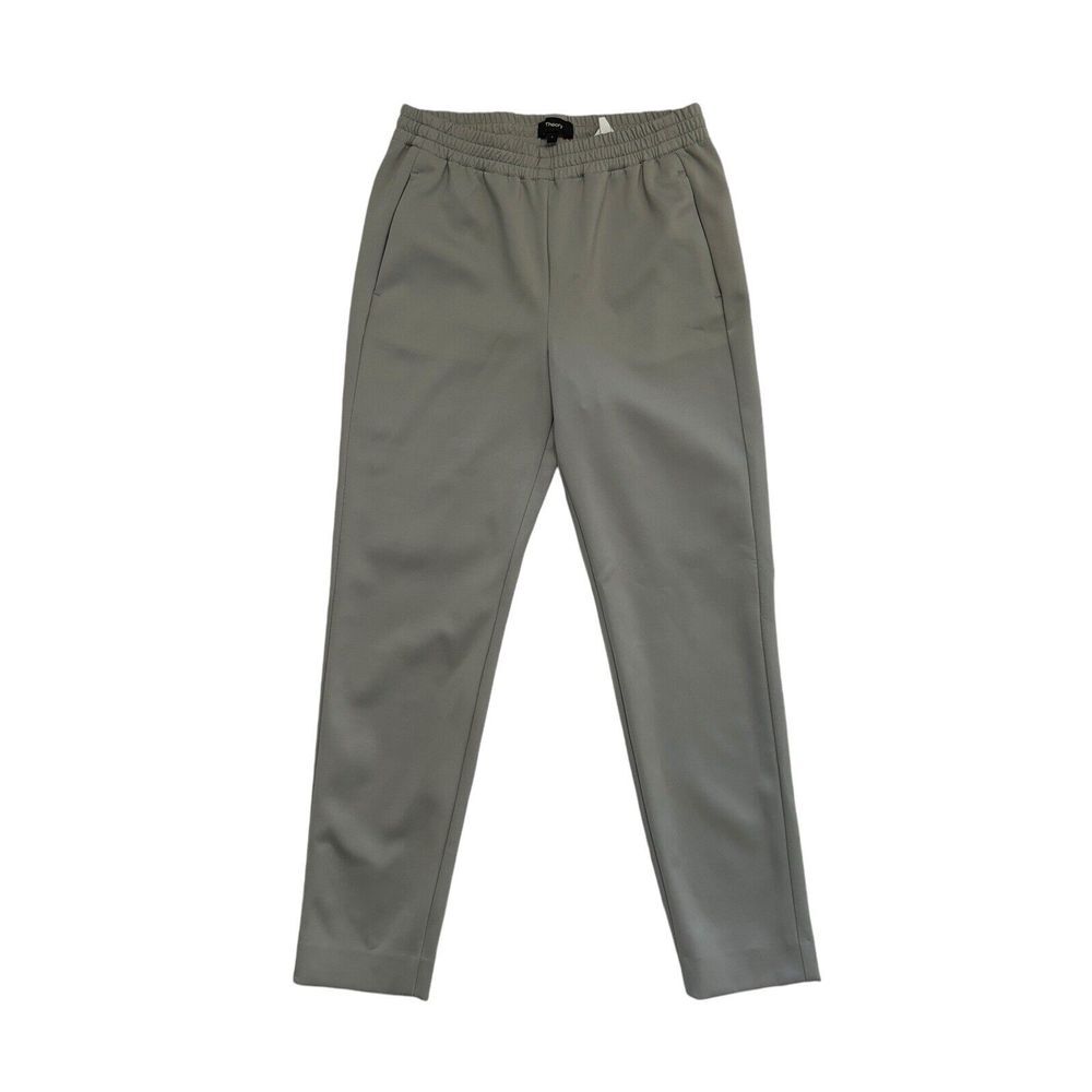 Theory Tapered Pant Knit Tech Women's Size 0 Gray